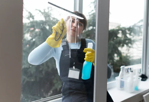 Nettoyage de vitres intérieures et extérieures à Saint-Martin-le-Vieil